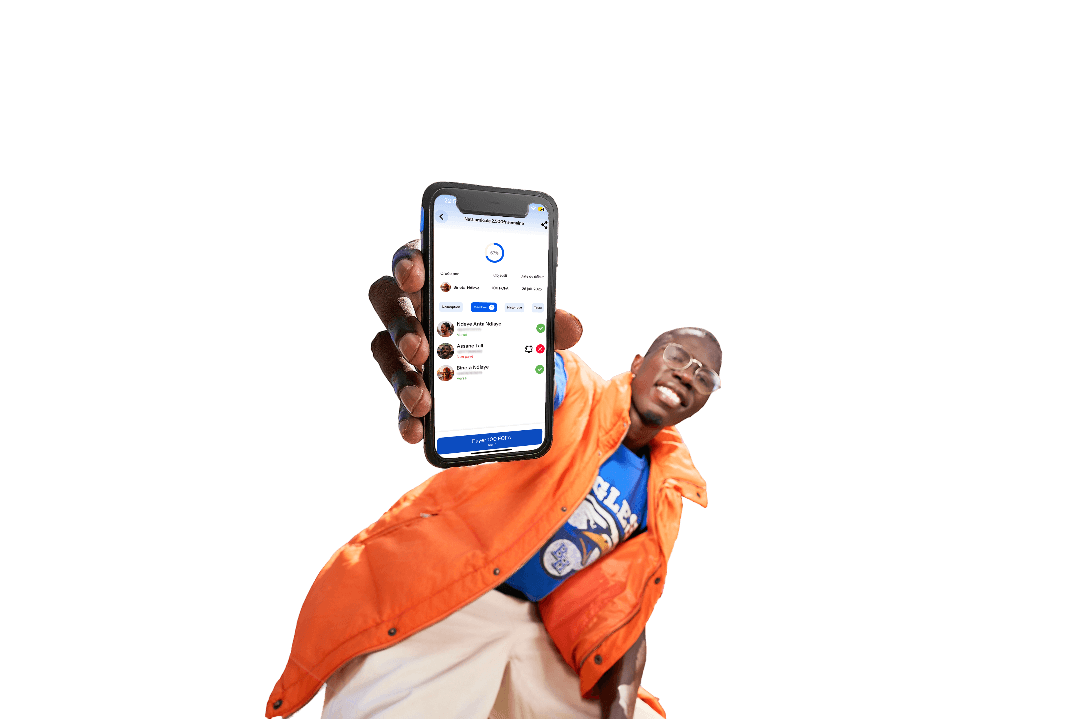 Utilisateur souriant