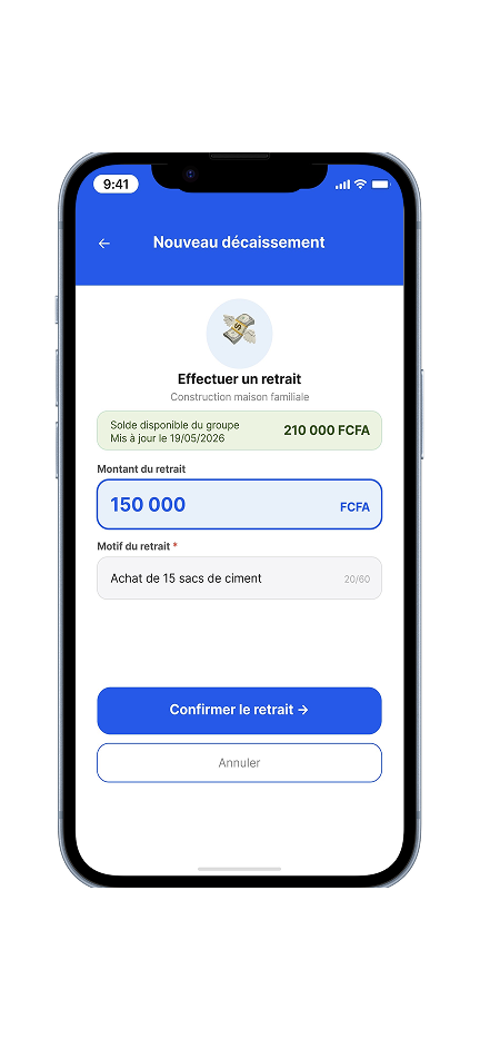 Écran Mobile Money
